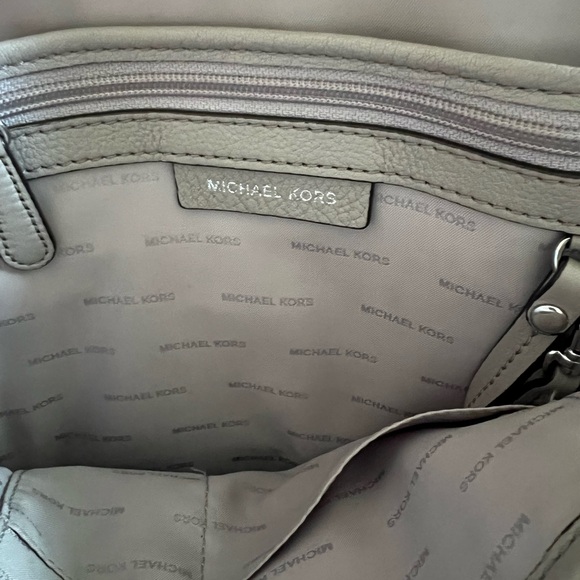 Michael Kors Brown Backpack with Structured Design and Metal Hardware - Picture 3 of 5